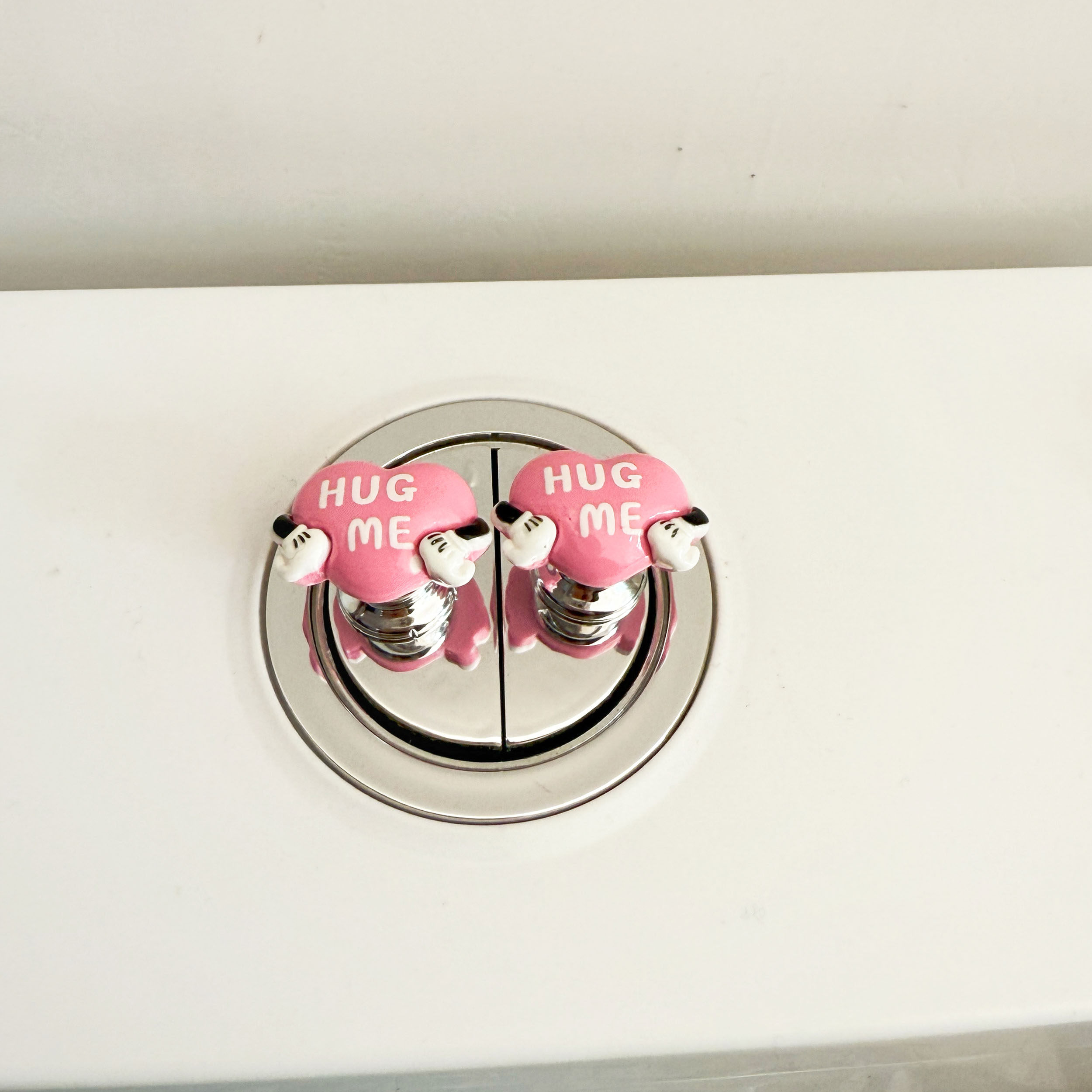 粉色米妮卡通马桶按压器创意冲水按钮通用美甲按压辅助神器提盖器,淘宝优惠券,粉丝福利购,淘宝优惠卷