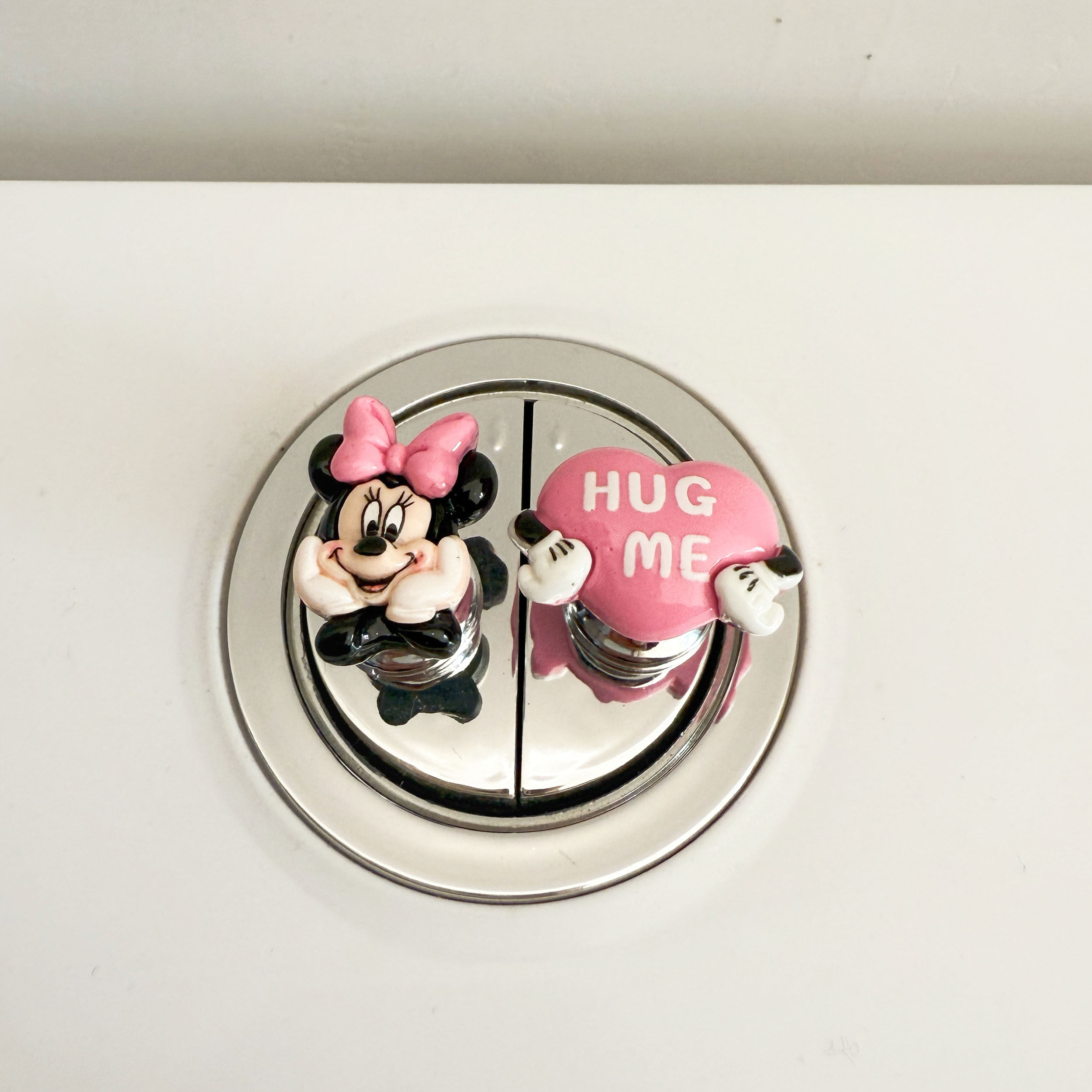 粉色米妮卡通马桶按压器创意冲水按钮通用美甲按压辅助神器提盖器,淘宝优惠券,粉丝福利购,淘宝优惠卷