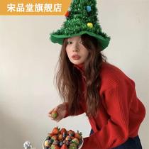 Ins Han-style Christmas tree Christmas hat headwear Christmas New Years Eve party dress up stage performance Props Lovers