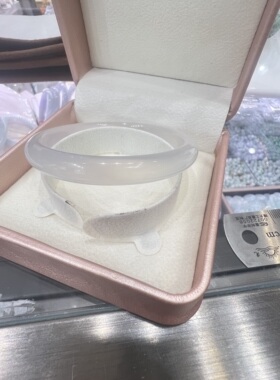天然官方白月光玛瑙玉手镯马料毕业级荔枝冻玉髓手镯轻奢女生礼物