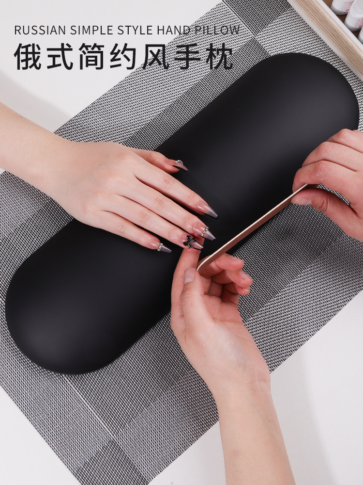俄式ins风美甲手枕套装简约放手垫高端轻奢黑白灰专业工具手垫 - 图0