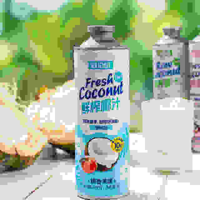 Shubena freshly squeezed coconut juice 1 liter green coconut juice coconut milk coconut water drink coconut flavor rich coconut milk drink large bottle 1L