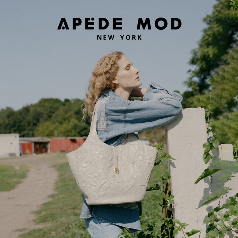 Apede Mod/辛芷蕾同款秋季浮雕纹牛皮花园包菜篮子托特包节日礼物 - 图3