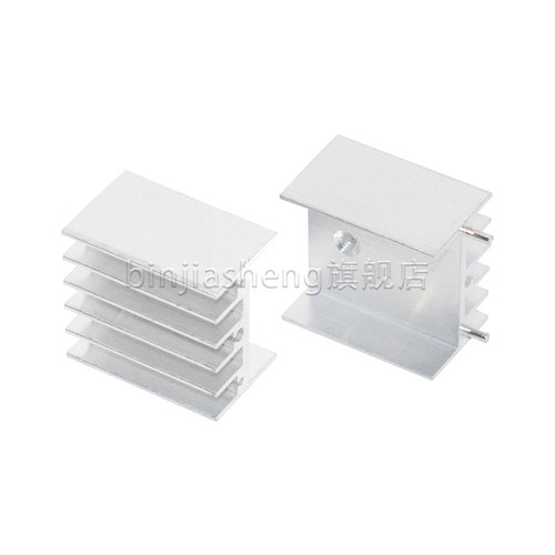 TO-3P T0-247管散热片25*24*16MM带针/不带针银色 芯片专用散热器 - 图1