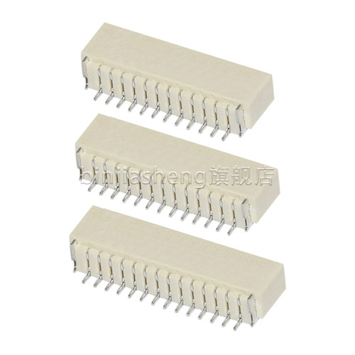 卧贴SH1.0mm间距贴片座子2P 3 4 5 6 8 10 14p母座针座1.0连接器 - 图2