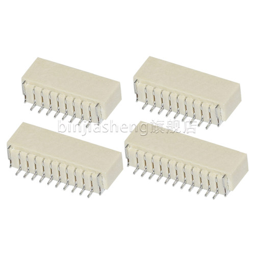 卧贴SH1.0mm间距贴片座子2P 3 4 5 6 8 10 14p母座针座1.0连接器 - 图1