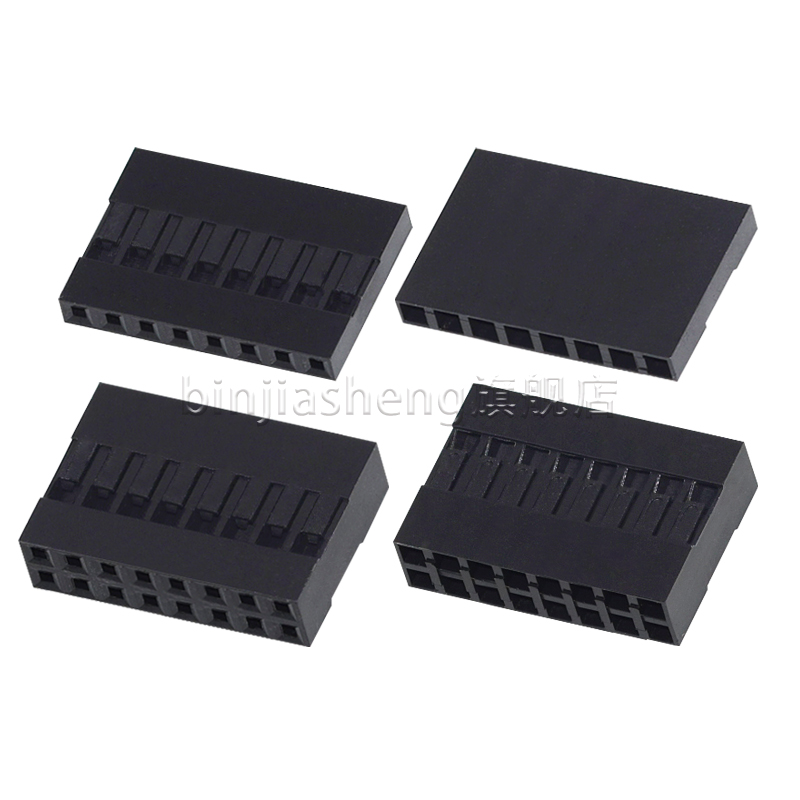 杜邦胶壳2.54mm单排双排 1p 2*2 3 4 5 6 8 10 20p连接器公母端子 - 图3