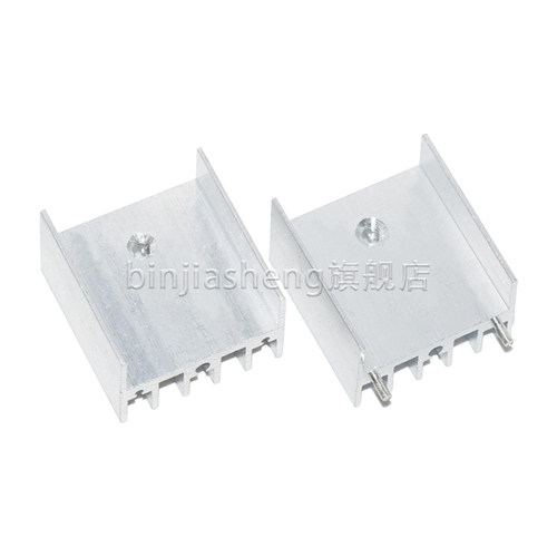 TO-3P T0-247管散热片25*24*16MM带针/不带针银色 芯片专用散热器 - 图2