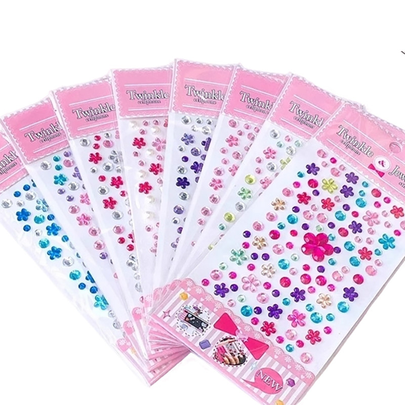 儿童宝石贴纸水晶钻石卡通贴贴画公主女孩3d立体奖励粘贴装饰玩具,淘宝优惠券,粉丝福利购,淘宝优惠卷