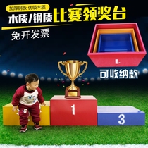 Sports Collar Award Desk Podium Awards Table Steel Woody Competition Track And Field Equipment Color Size can be set