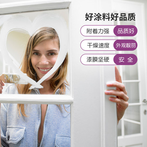 水性玻璃漆磨砂改色快干净味瓷砖刷漆卫生间门窗遮挡隐私油漆家用 - 图1