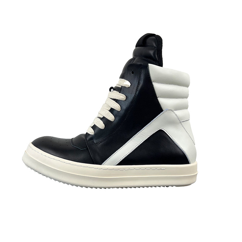 RO倒勾厚底增高鞋休闲潮流板鞋真皮系带潮牌男鞋小众男女高帮鞋,淘宝优惠券,粉丝福利购,淘宝优惠卷