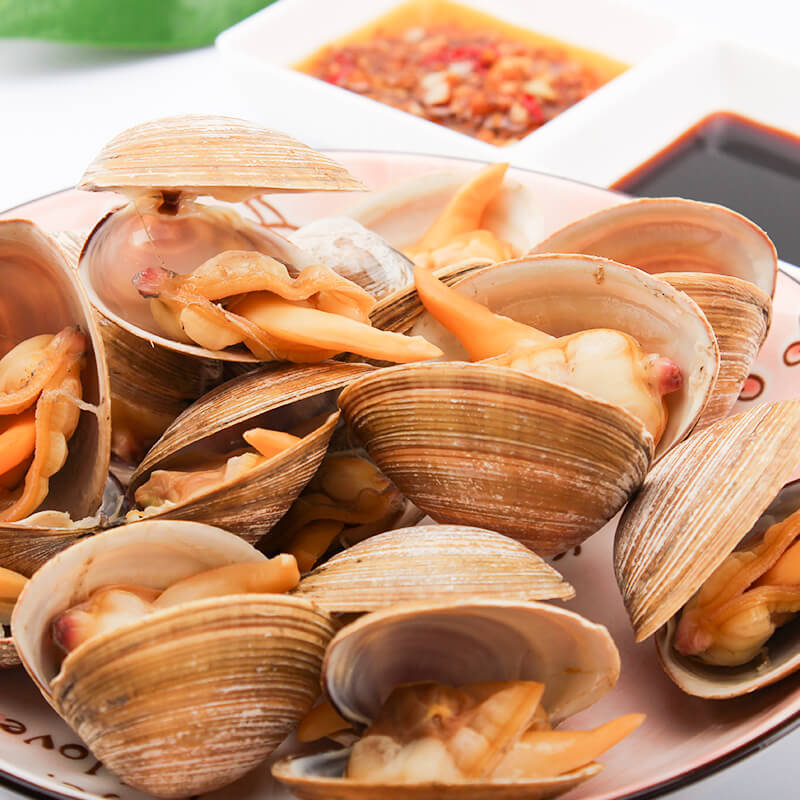 Fresh Dandong shellfish, sea-caught yellow clams, flash delivery to Beijing