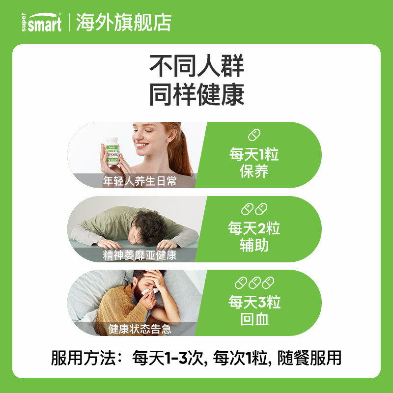 supersmart每日daily3复合矿物质 SuperSmart海外复合维生素/矿物质