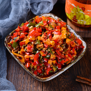 【思乡山】三色彩椒酱280g*2瓶