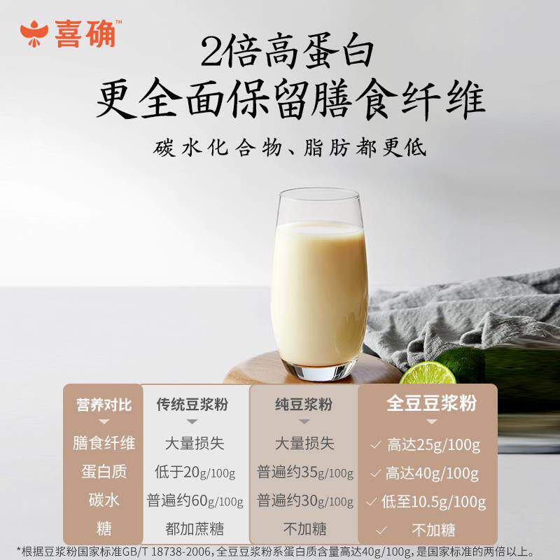 全纯豆浆早餐豆奶粉无添加糖孕妇豆 齐鲁壮硕豆浆