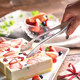 Shuangshan 304 stainless steel tongs ຕ້ານການເຜົາໄຫມ້