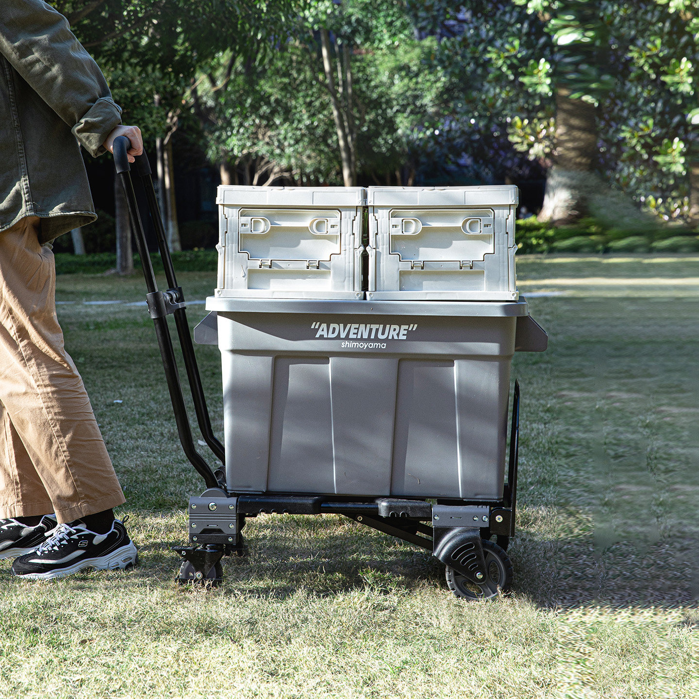 霜山冒险系列工业风收纳箱高颜值塑料箱户外后备露营车载储物箱,淘宝优惠券,粉丝福利购,淘宝优惠卷