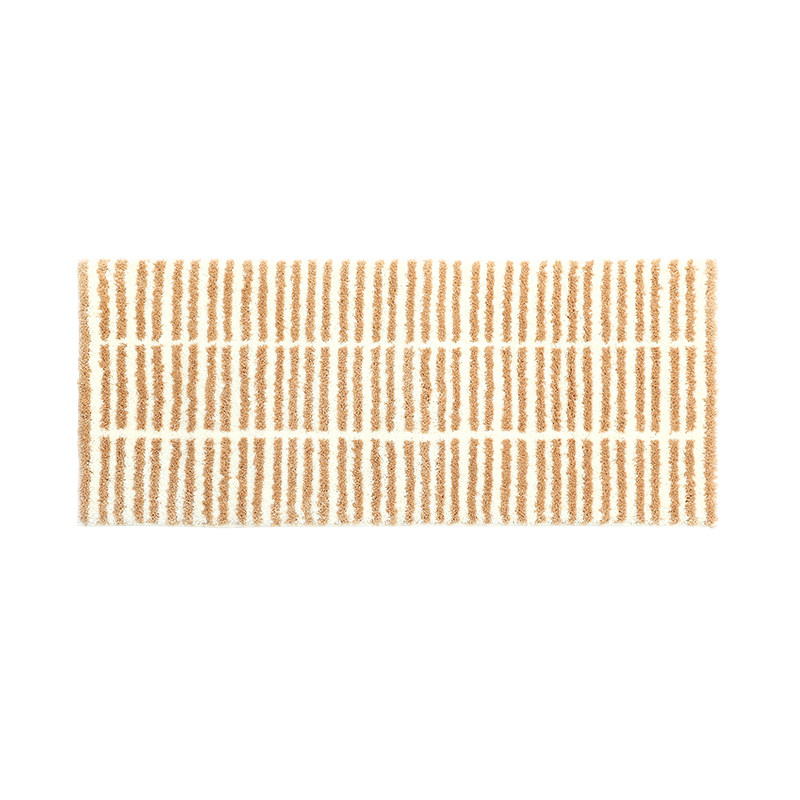 霜山毛绒地垫简约条纹卧室床边毯加长可机洗脚垫客厅柔软防滑地毯,淘宝优惠券,粉丝福利购,淘宝优惠卷