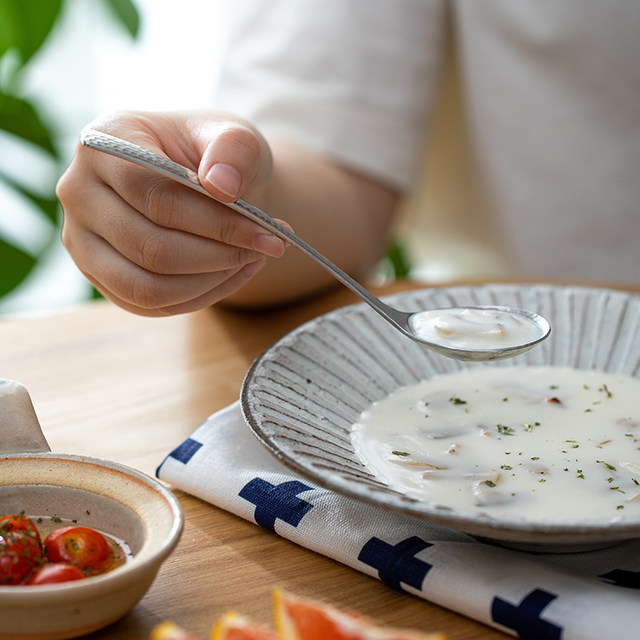 Shrimp Mountain Stainless Steel Spoon Drinking Porridge Spoon