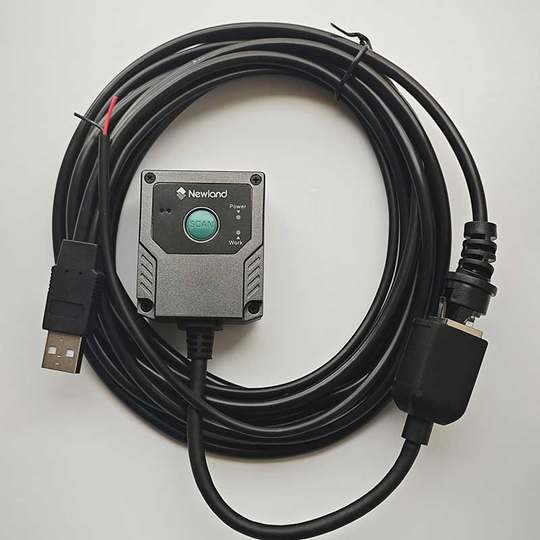 新大陆FM430SR/EX固定式条码扫描器PCB主板CPU芯片雕刻细小二维码远距离高精度扫码头EIO触发PLC网口读码模块