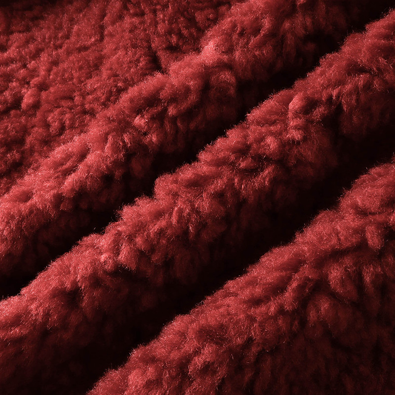 EF复古撞色拼接口袋设计羊羔毛大衣2025冬季新款保暖短款外套,淘宝优惠券,粉丝福利购,淘宝优惠卷