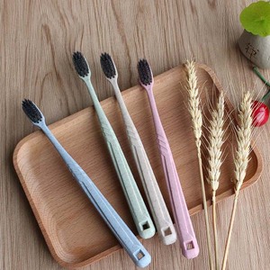 牙刷软毛家用成人圆头竹炭纳米细毛