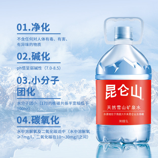 Kunlun Mountain natural snow mountain mineral water high-end drinking water