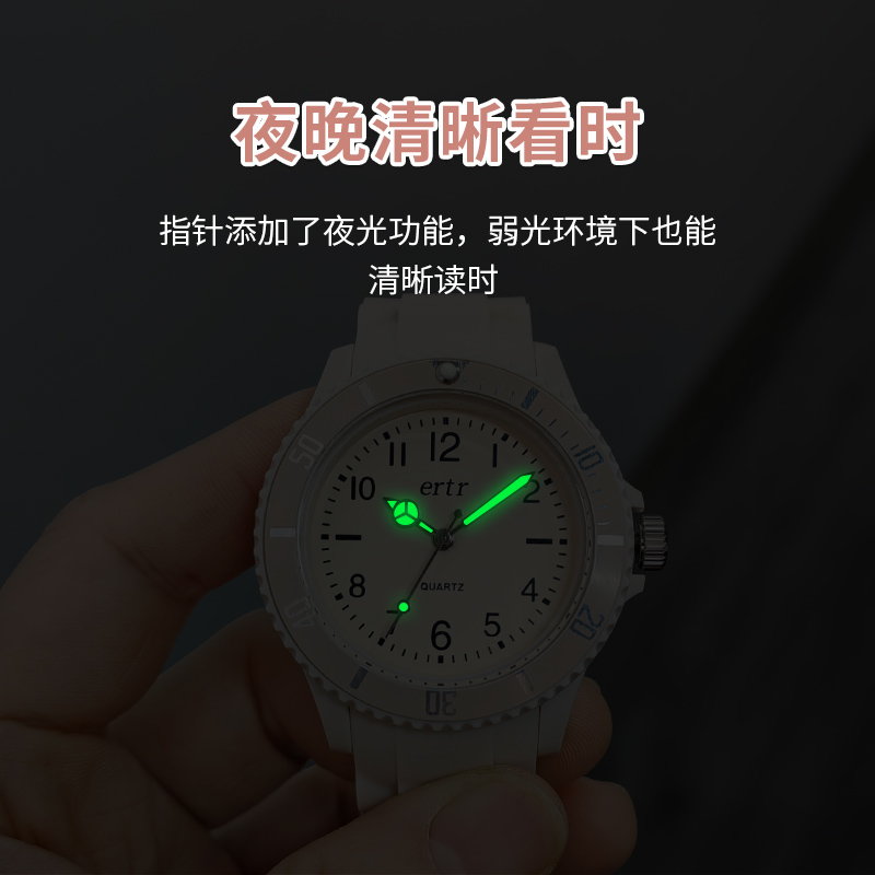 儿童手表男款初中小学生男生男孩男童只看时间简约防水中考电子表