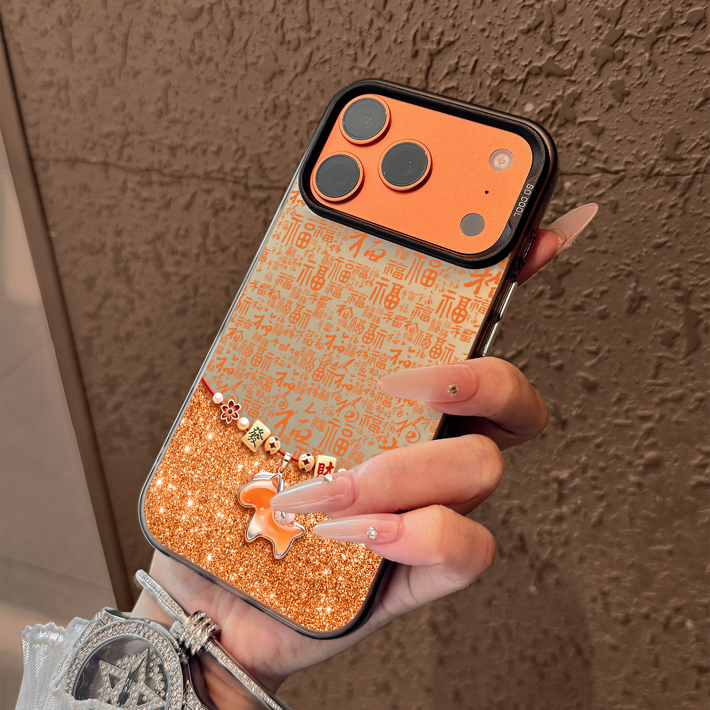 适用苹果17promax手机壳新款iphone17pro马年百福水晶17磨砂16硅胶15全包防摔14可爱pm小众13女款12高级感ip,淘宝优惠券,粉丝福利购,淘宝优惠卷