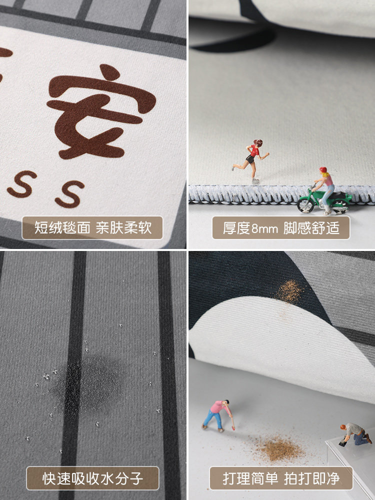 入户门地垫进门门口玄关脚垫2023新款卡通门垫耐脏除尘进户门地毯,淘宝优惠券,粉丝福利购,淘宝优惠卷