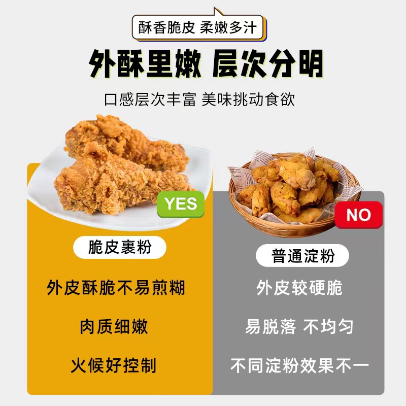 炸鸡粉裹粉家用油炸鸡翅脆皮鸡香酥鸡腿薯条专用无需面包糠小包装 - 图1