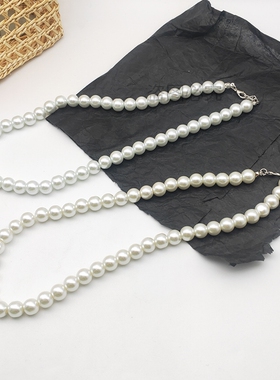 复古中国风配旗袍汉服珍珠毛衣链