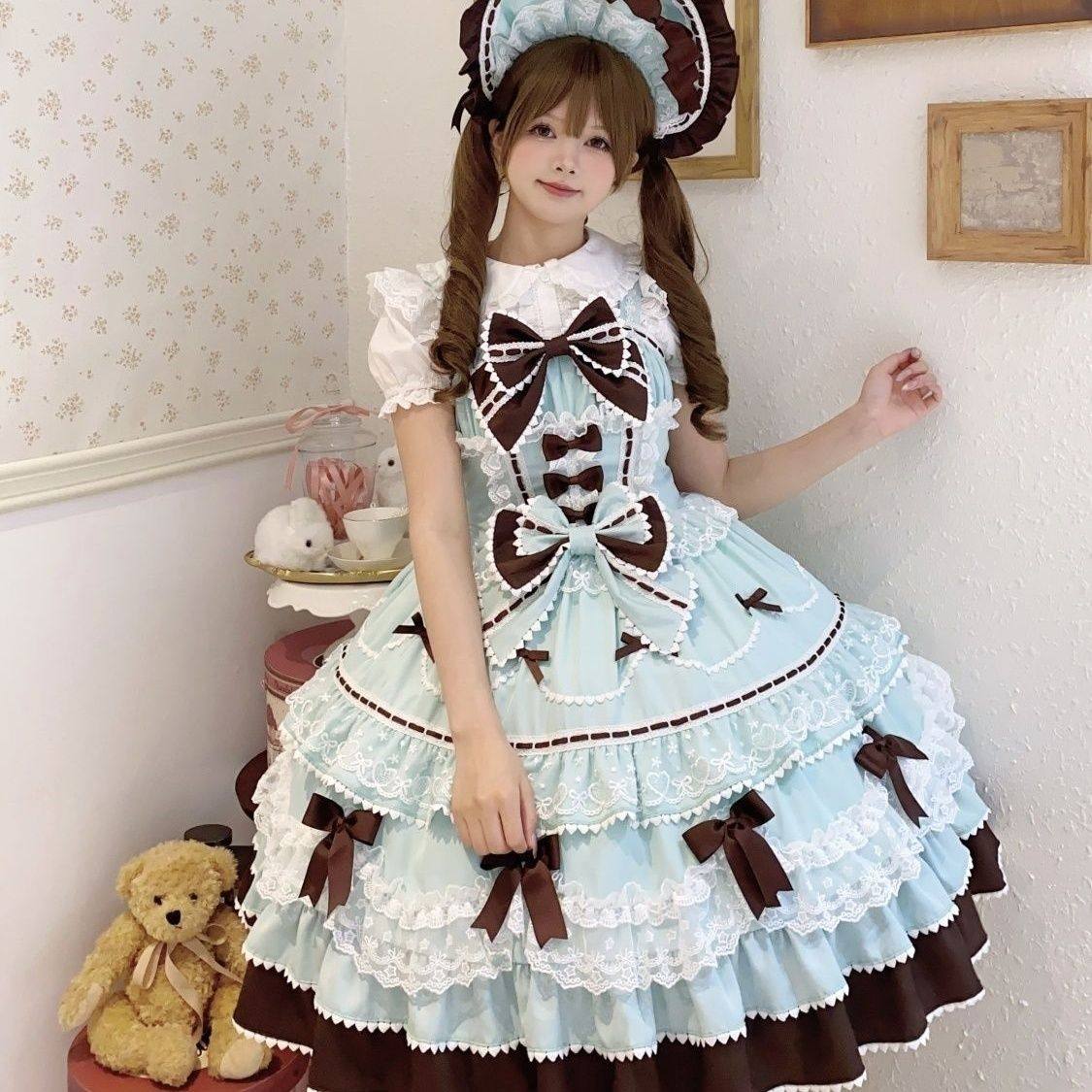 ~白糖少女原创设计Lolita洋装可爱jsk吊带连衣裙夏天,淘宝优惠券,粉丝福利购,淘宝优惠卷