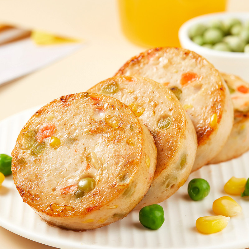 鸡胸肉饼健身代餐即食低脂肪蔬菜 七街八巷易帮鸡胸