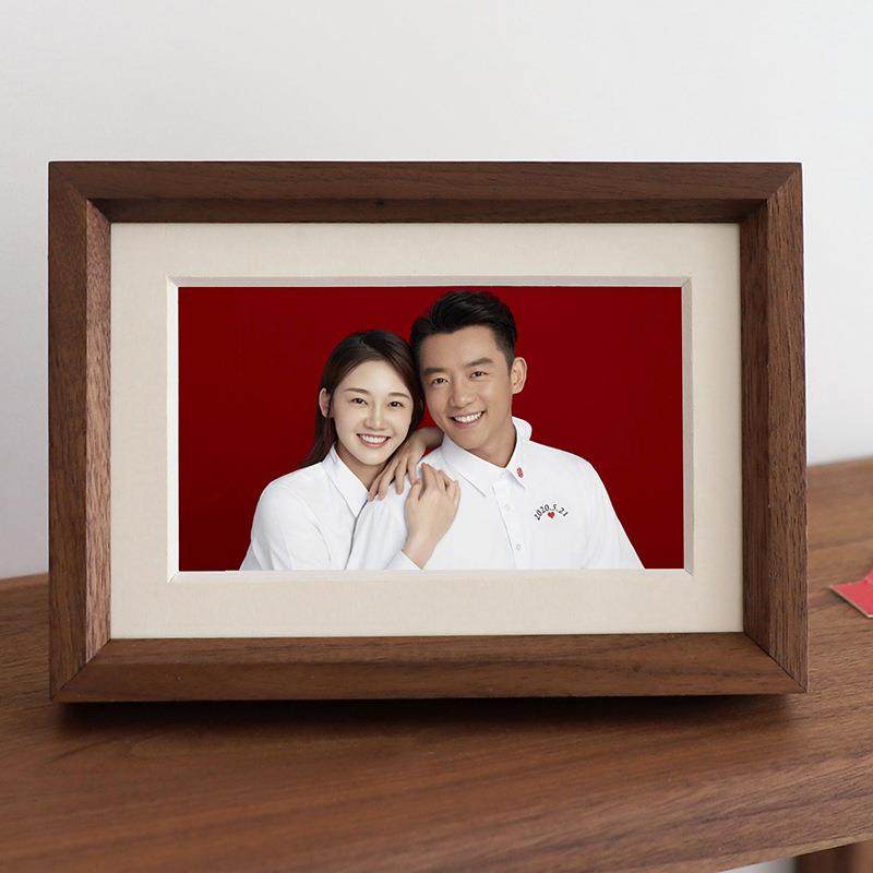 相框6寸8寸结婚登记照片框收藏框洗照片实木相框摆台,淘宝优惠券,粉丝福利购,淘宝优惠卷