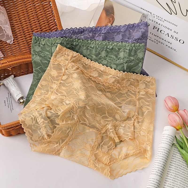 洁韵朵加大码蕾丝内裤女士性感胖mm收腹无痕7A抗菌纯棉裆2025新款,淘宝优惠券,粉丝福利购,淘宝优惠卷