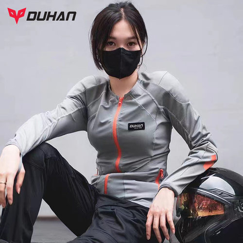杜汉护甲衣夏季透气男女机车防摔内穿护具气流服越野摩托车骑行服 - 图0