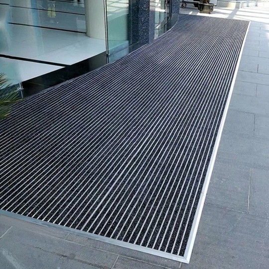 店铺商场酒店进门口下沉内嵌嵌入式地垫铝合金地毯商用防尘蹭脚垫