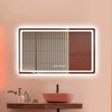 Умное индукционное сенсорное зеркало для ванной комнаты, светодиодная светодиодная лента, комнатный светильник, легкий роскошный стиль, делается под заказ