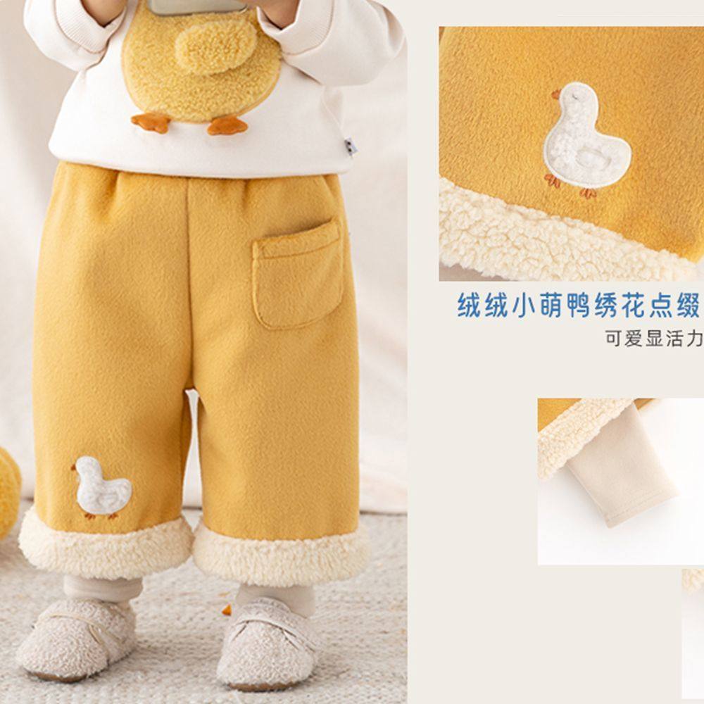婴儿加绒裤子假两件拜年服新中式宝宝加绒裤子儿童冬装加厚休闲裤,淘宝优惠券,粉丝福利购,淘宝优惠卷