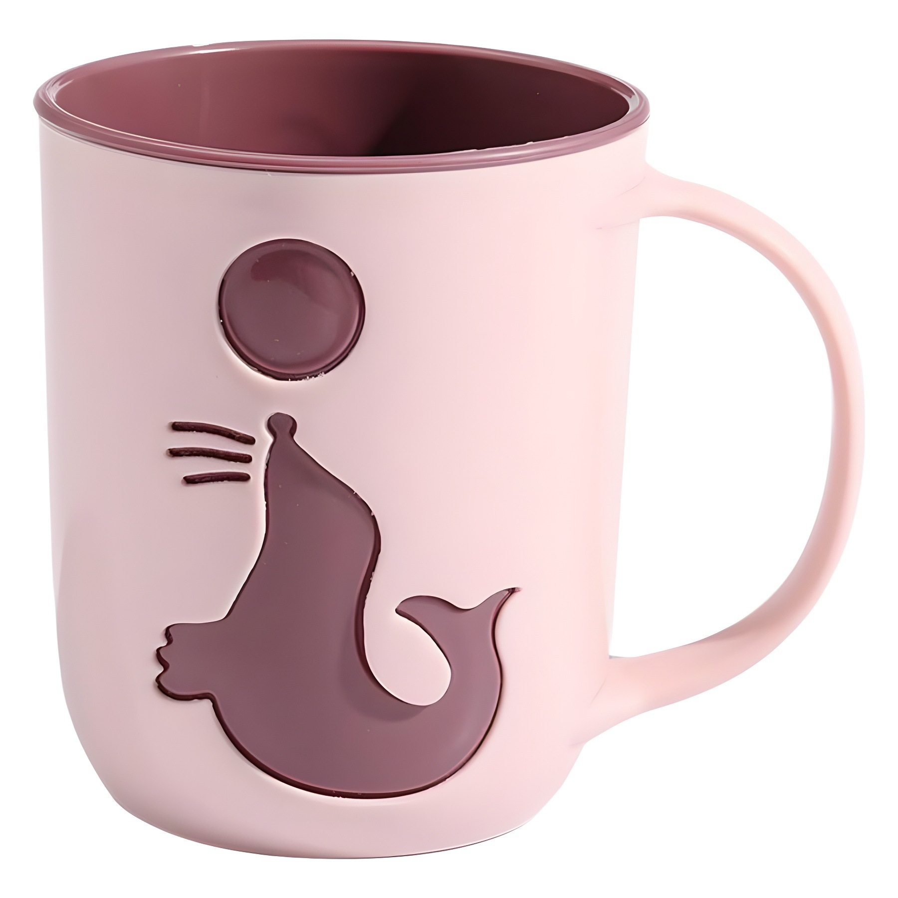 双层撞色洗漱杯情侣漱口杯家用刷牙杯子创意海狮牙缸杯海豚牙刷,淘宝优惠券,粉丝福利购,淘宝优惠卷