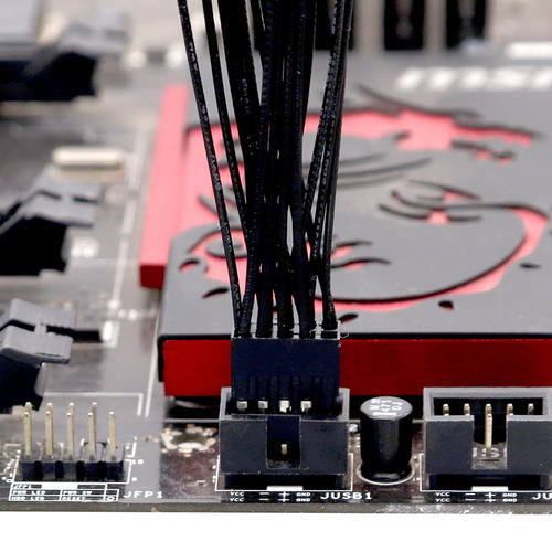 电脑主板9针USB2.0一分二线分接线9PIN转双9PIN扩展口9PIN一分二 - 图1