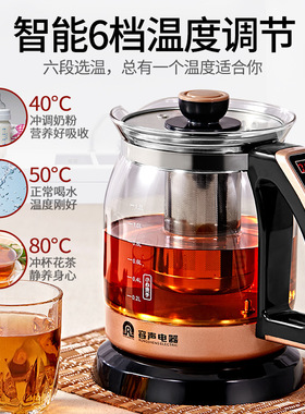 容声养生壶家用多功能mini花茶壶煮茶器小小型办公室全自动玻璃壶