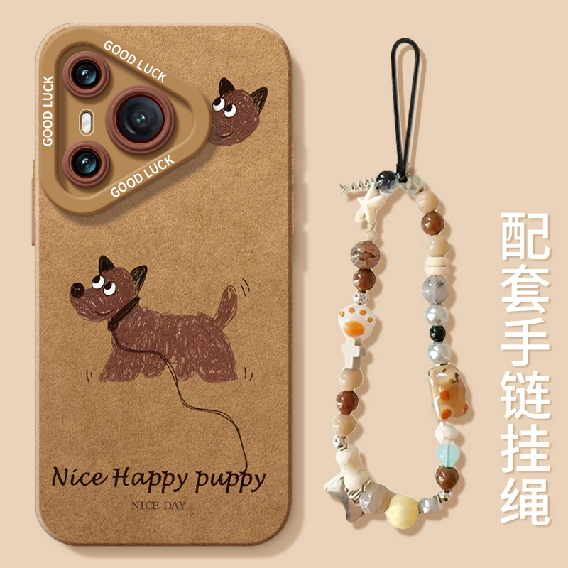 棕色西高地适用华为Pura70手机壳P70pro套p60pro+新款全包镜头p50硅胶p40外壳p7o加p30por女p20pr0十p10plus - 图2