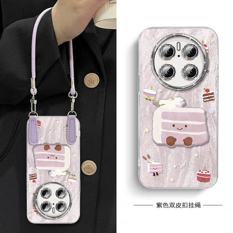 芋泥蛋糕适用华为mate70手机壳mate60pro的新款mete高级感m50系列全包镜头mt40保护套30e外壳防摔mata60pro+ - 图0