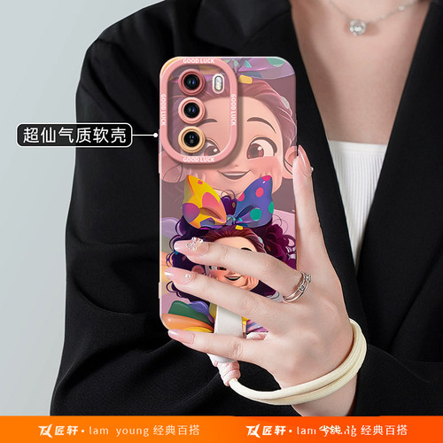 公主适用oppoReno12手机壳reno13pro新款reno9硅胶7se液态rone8por全包oppo软reno6女0PP0防摔5pro+套reno11 - 图2