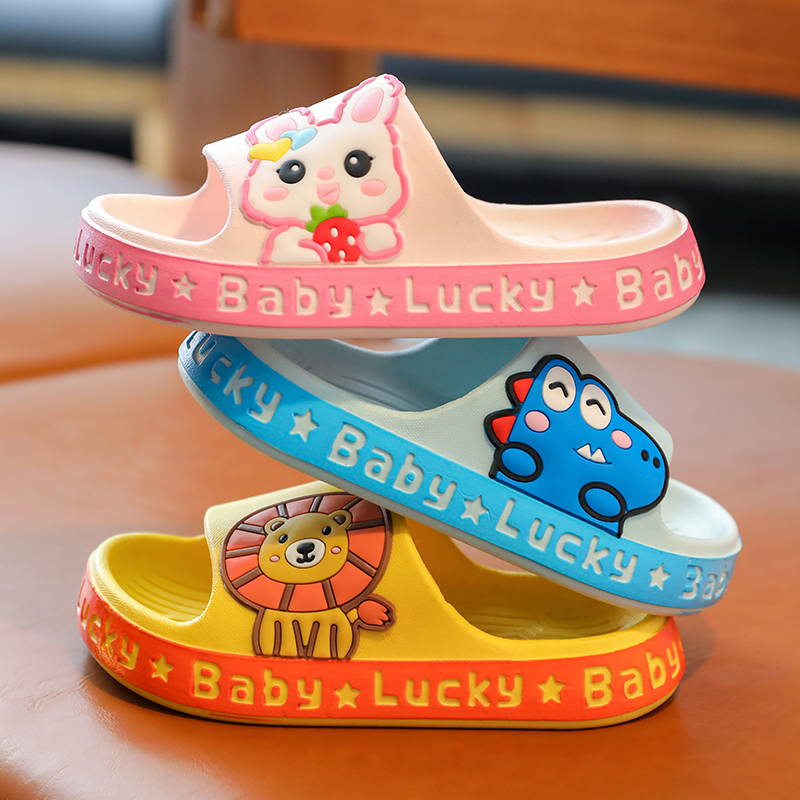 儿童拖鞋夏季新款女童卡通防滑软底中小童室内居家男童小孩凉拖鞋