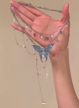 甜酷风新款小众独特精致锁骨链