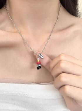 轻奢小众设计感独特锁骨链